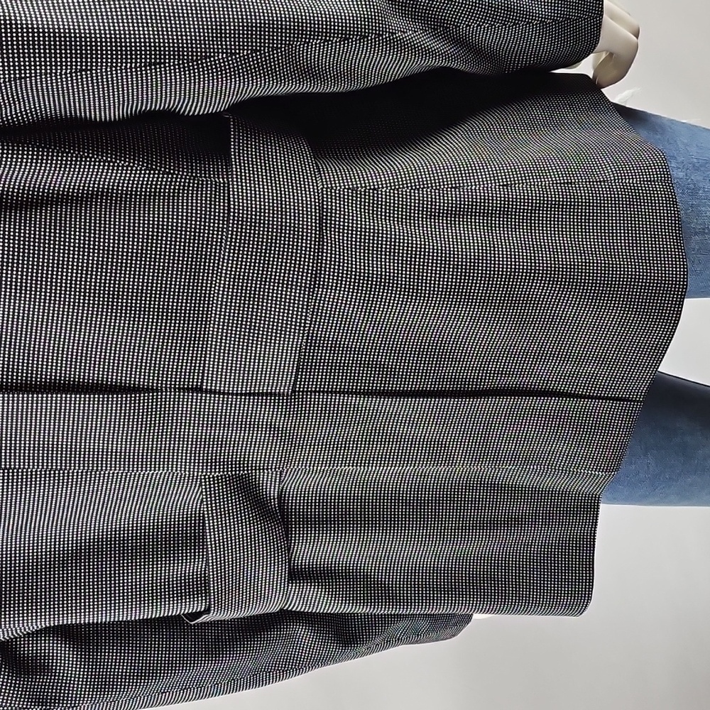 Escada Bentley Wool Blend Black White Notched Lapel Single Button Jacket Blazer - Picture 9 of 16